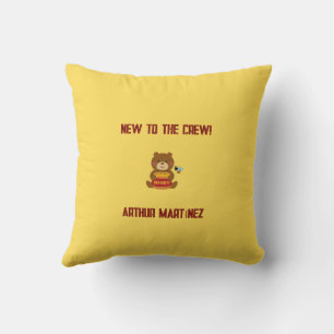 Coussin Cute Bear thème Baby shower garçon