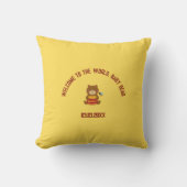 Coussin Cute Bear thème Baby shower garçon (Recto)