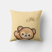 Coussin Cute Bear Throw Pillow | Kawaii Home Decor Cushion (Verso)