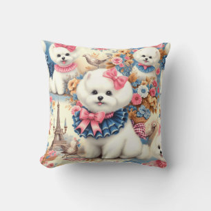 Coussin Cute Bichon Frisé