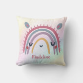 Coussin Cute Boho arc-en-ciel (Recto)