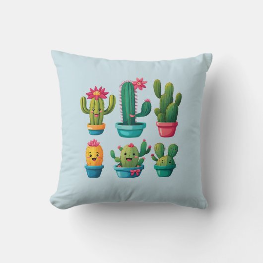 Coussin Cute Cactus (Recto)