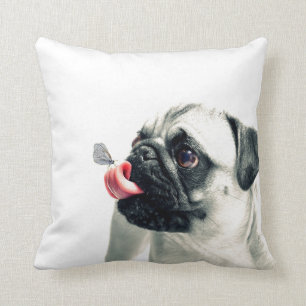 Coussin Cute CARLIN animal blanc - personnalisez-le