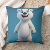 Coussin Cute Cartoon Polar Bear Character  (Couverture)