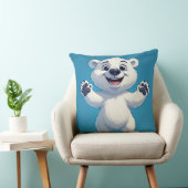 Coussin Cute Cartoon Polar Bear Character  (Chaise)