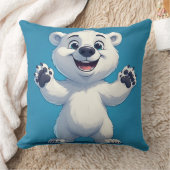 Coussin Cute Cartoon Polar Bear Character  (Couverture)