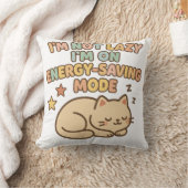 Coussin Cute Cat Energy Saver Tee (Couverture)