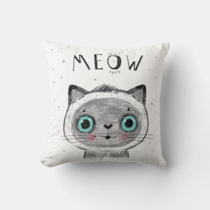 Coussin Cute Cat Face - Vous êtes magique MEOW