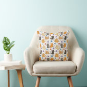 Coussin Cute Cat Pattern (Chaise)