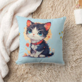 Coussin cute cat throw pilow  (Couverture)