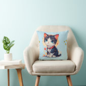 Coussin cute cat throw pilow  (Chaise)