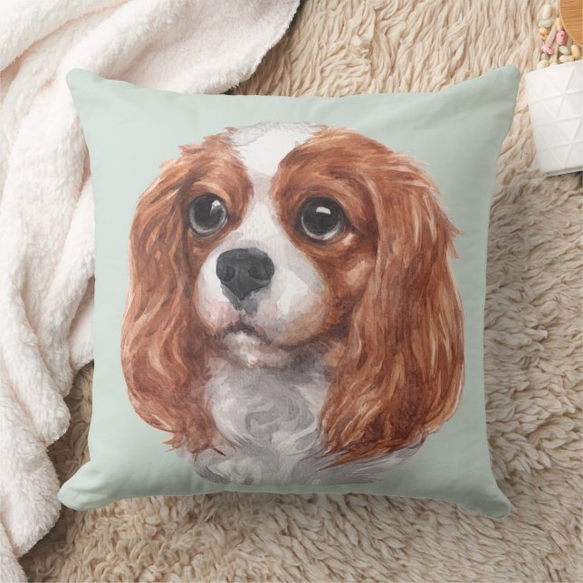 Coussin Cute Cavalier King Charles Spaniel Chien (Couverture)