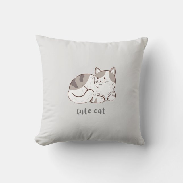 Coussin Cute chat (Recto)