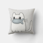 Coussin Cute chat avec poisson Prix (Verso)