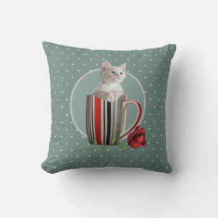 Coussin Cute Chat Kitten Animaux de compagnie Amateurs Cad