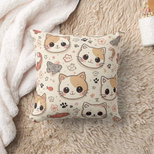 Coussin Cute Chat simple chaton Motif (Couverture)