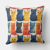 Coussin Cute chatons colorés motif pour enfants (Verso)