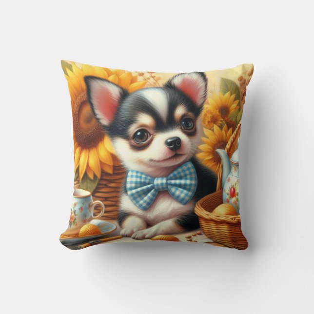 Coussin Cute Chihuahua Puppy (Recto)