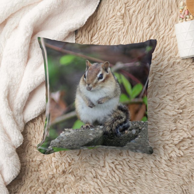 Coussin Cute Chipmunk Nature Faune (Couverture)