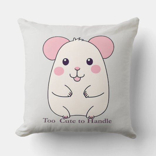 Coussin Cute Chubby Mouse (Recto)