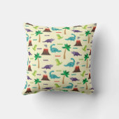 Coussin Cute Colorful Dinosaures et Volcanos (Verso)