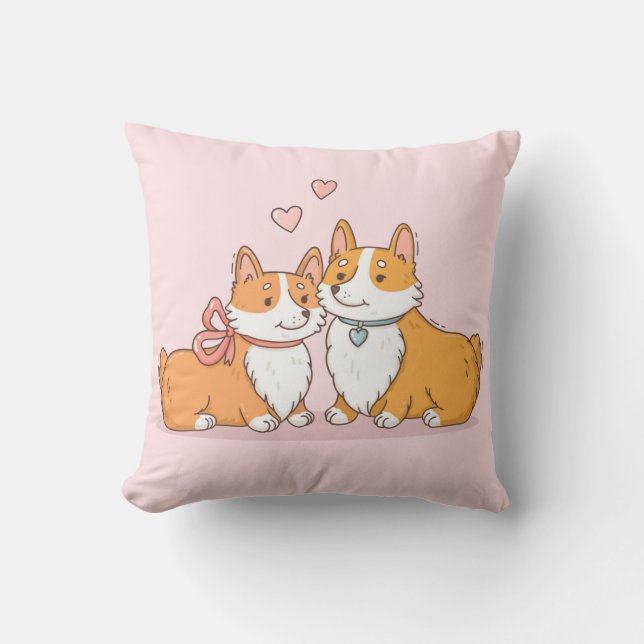 Coussin Cute Corgi (Recto)