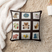 Coussin Cute Country Style Bébé Animaux Couette (Couverture)