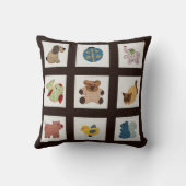 Coussin Cute Country Style Bébé Animaux Couette (Verso)