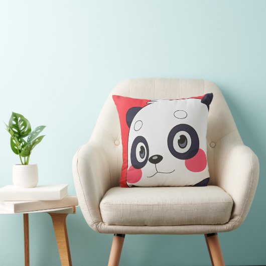 Coussin Cute couverture Panda pour enfants (Chaise)