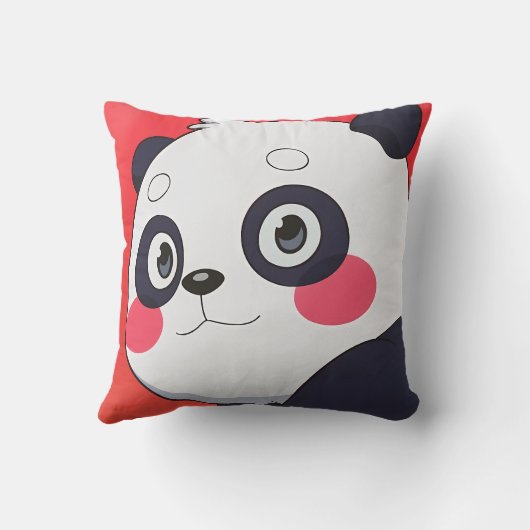 Coussin Cute couverture Panda pour enfants (Verso)