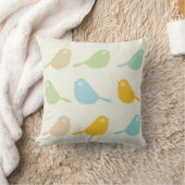 Coussin Cute Custom Little Birds Pastel Colors Boy Room (Couverture)
