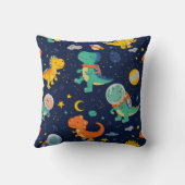 Coussin Cute Dinosaur Astronaut enfants garçon (Verso)