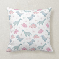 Cute Dinosaur Motif Girls Nursery Room