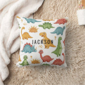 Coussin Cute Dinosaures Pesonalisé (Couverture)