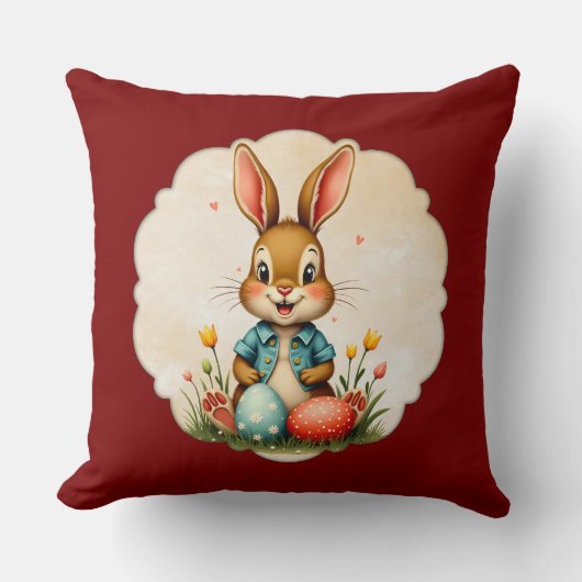 Coussin Cute Easter Bunny – Soft Frame - almofada (Recto)