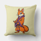 Coussin Cute écureuil japonais Samurai (Recto)