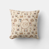 Coussin Cute Éffrayant Fantômes Whimsical (Recto)