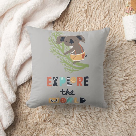 Coussin Cute Exploration Koala (Couverture)