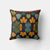 Coussin Cute feuille multicolore (Verso)