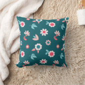 Coussin Cute Floral Pattern Nursery Throw Pillow (Couverture)