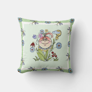 Coussin Cute Flower Garden Fairy Nursery