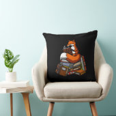 Coussin Cute Fox livre animal de lecture (Chaise)