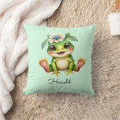 Coussin Cute Frog Baby Nursery (Couverture)