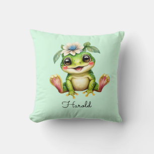Coussin Cute Frog Baby Nursery