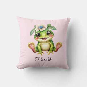 Coussin Cute Frog Baby Nursery