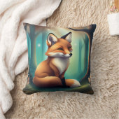 Coussin Cute Fuzzy Fox Animal Pour Nourriture (Couverture)