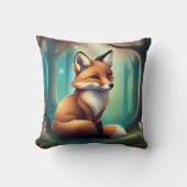 Coussin Cute Fuzzy Fox Animal Pour Nourriture (Recto)