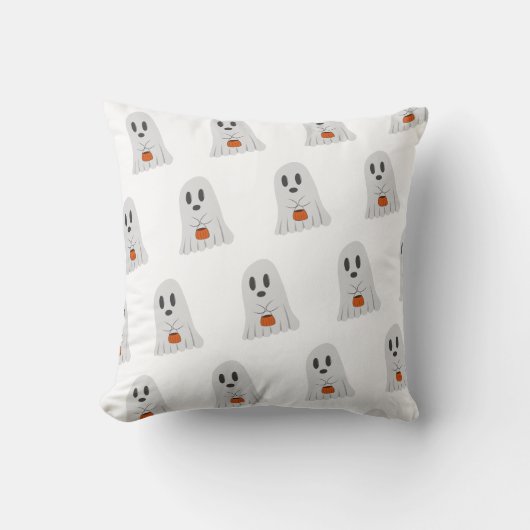 Coussin Cute Ghost Halloween Art (Recto)