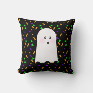 Coussin Cute Ghost Halloween Sprinkings Bat Motif de sucre