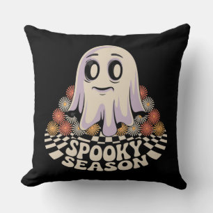 Coussin Cute Ghost - "Saison Éffrayante" Halloween décorat